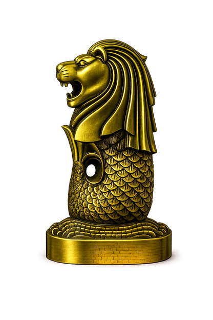 Luxury Merlion Statue Decorative Showpiece
