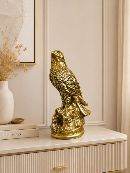 Luxury Golden Eagle Resin Figurine