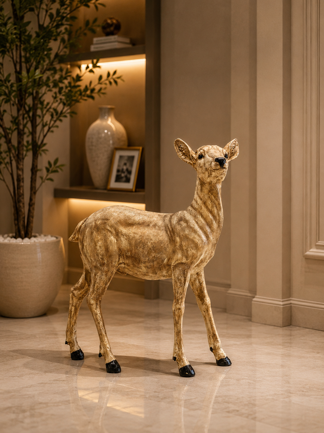 Decorative Deer Figurine Set of 2
