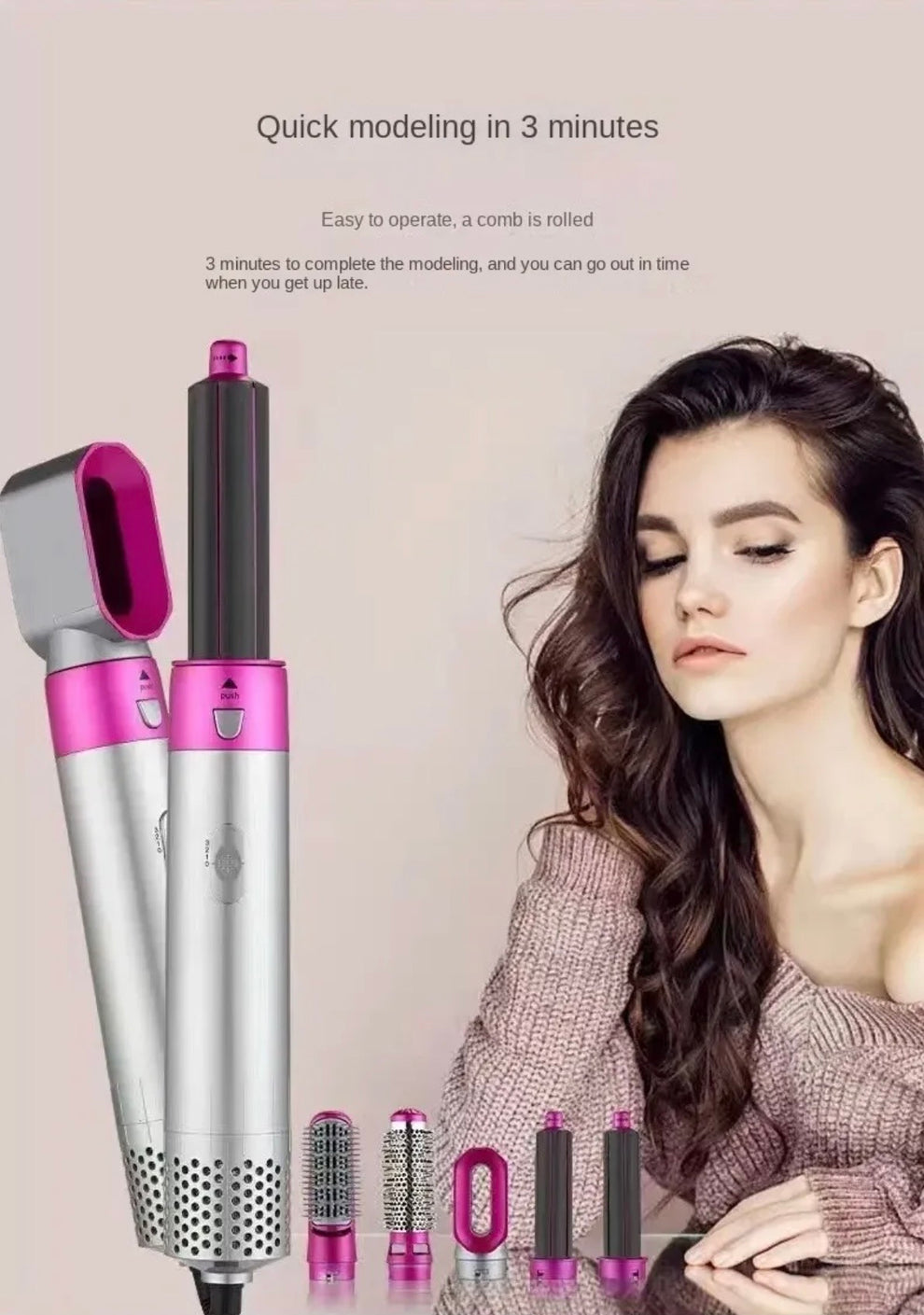 Elitezza Dyson Inspired 5 In 1 Hair Styler