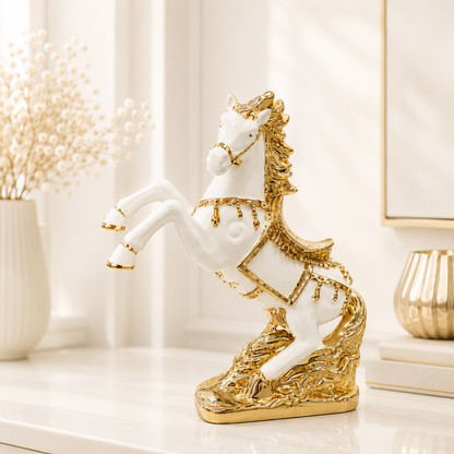 Lucky Horse Resin Figurine