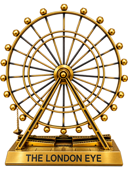 Luxury London Eye Ferris Wheel Metal Showpiece