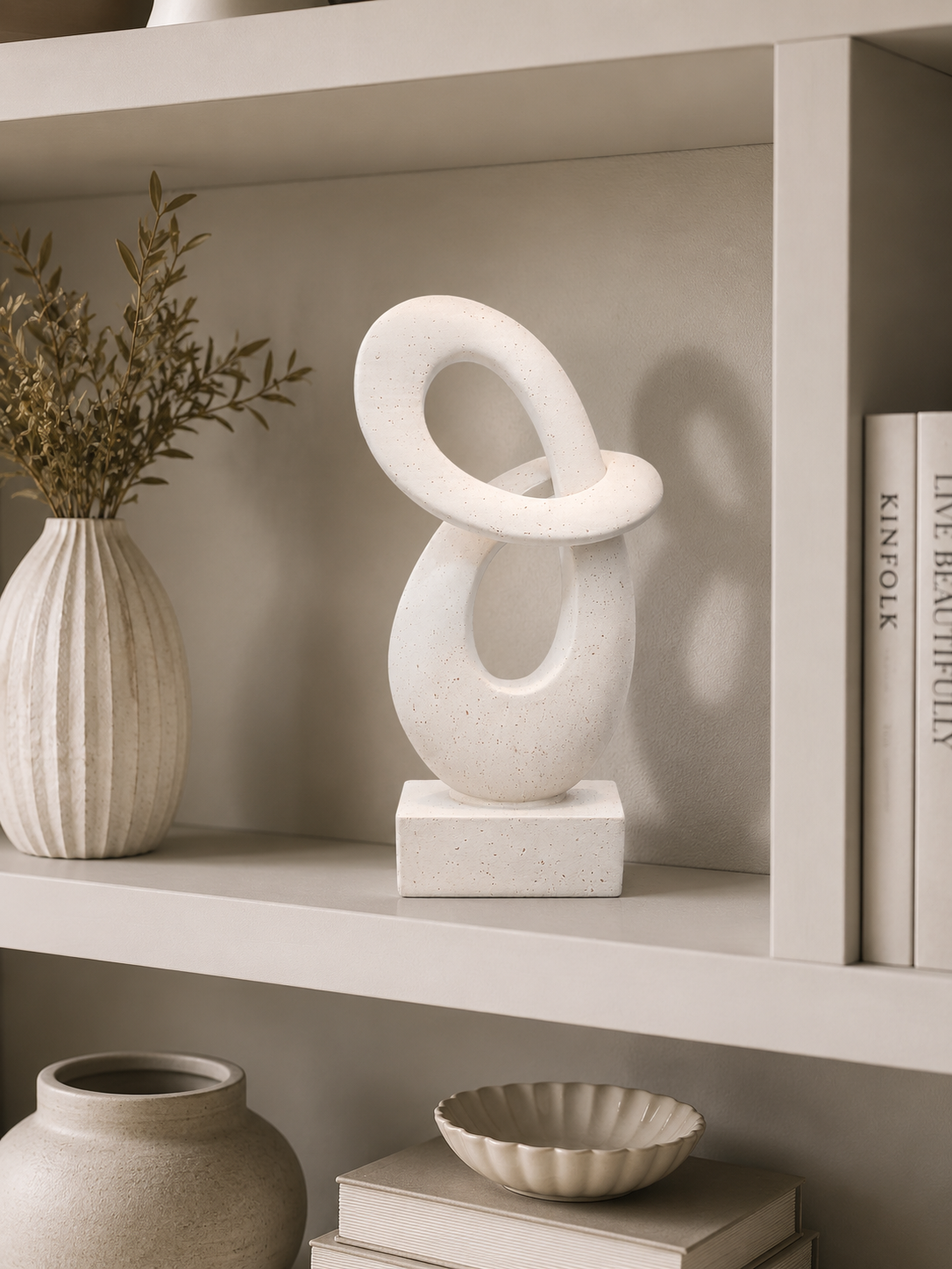 Modern Abstract Loop Sculpture