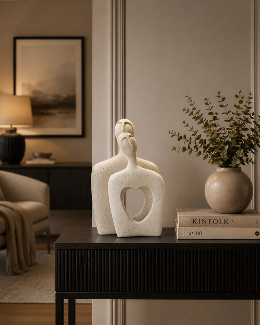 Abstract Couple Love Sculpture Set
