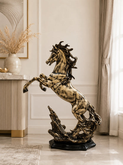 Luxury Rearing Horse Statue