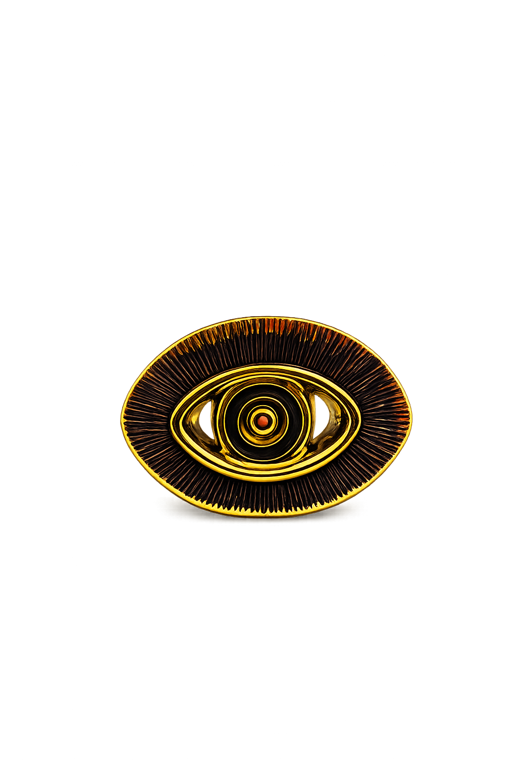 Modern Black & Gold Ceramic Decorative Accent