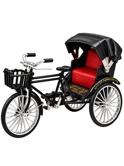Luxury Vintage Metal Rickshaw Showpiece