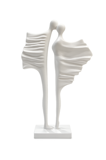 Abstract Couple Love Sculpture