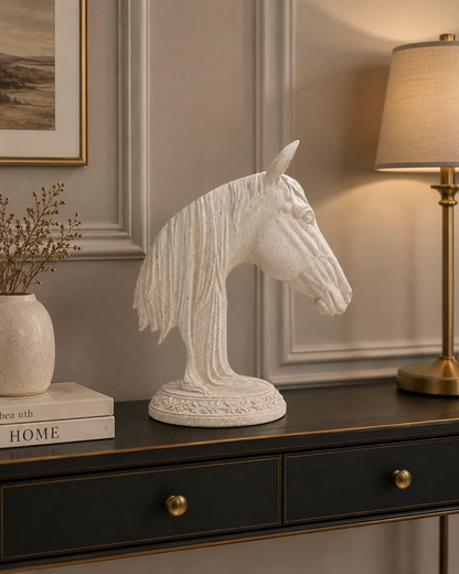 Elegant Horse Head Decorative Sculpture