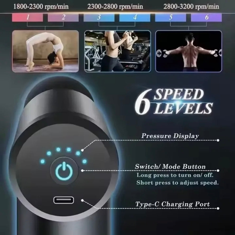 Muscle Massage Gun For Deep Tissue Pain Relief
