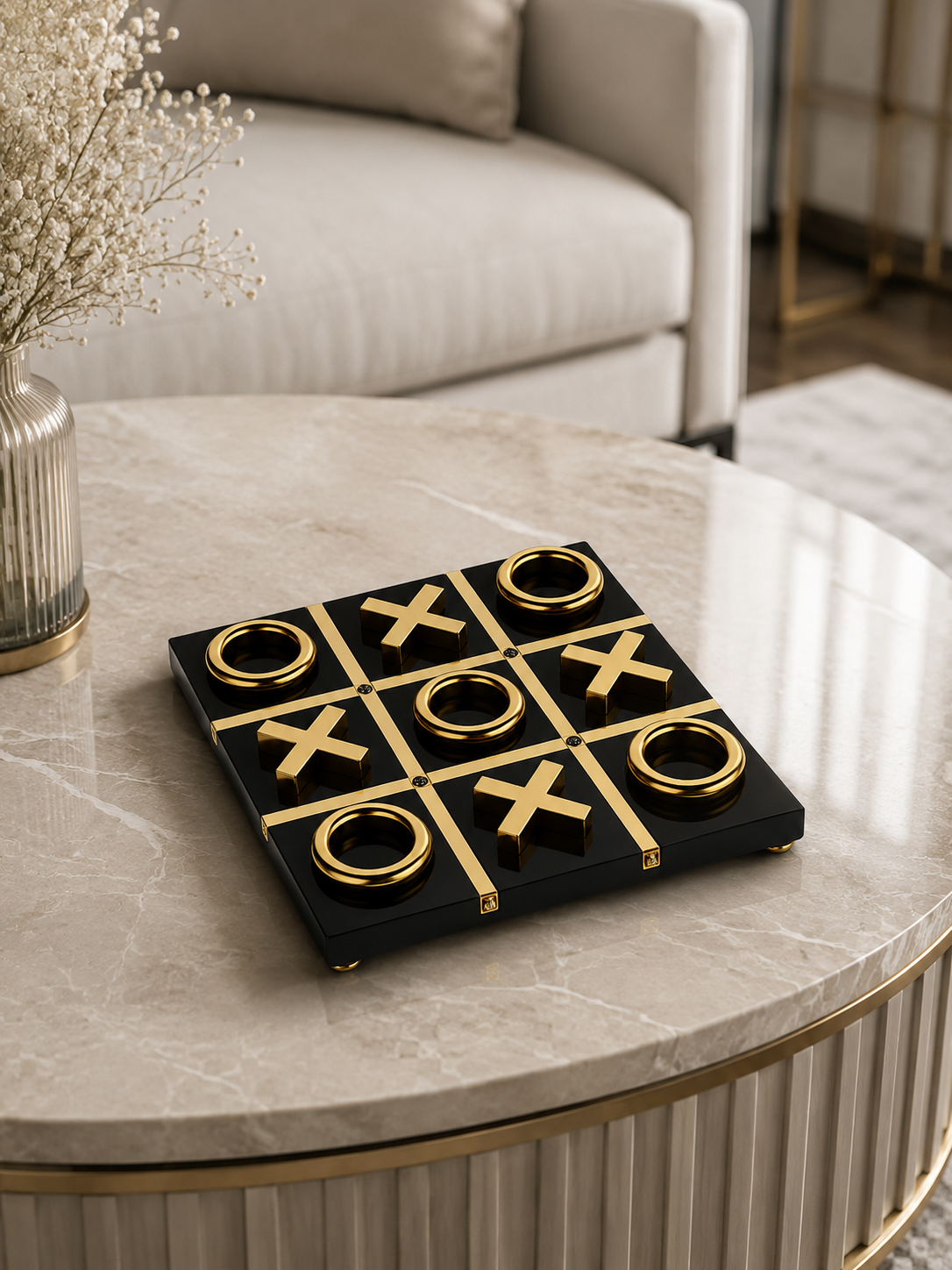 Luxury Tic Tac Toe Decorative Game Set