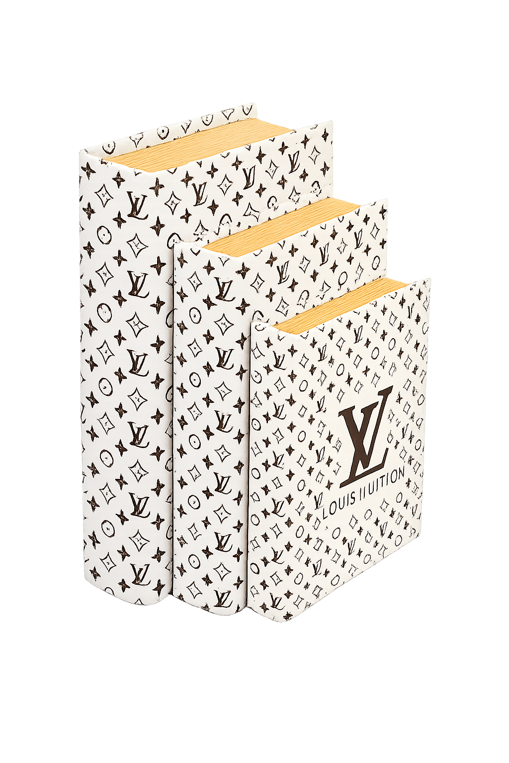 Luxury Designer-Inspired Decorative Book Set of 3