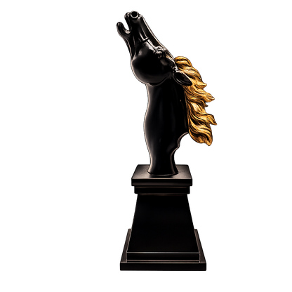 Triumphant Echo Neighing Horse Bust