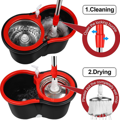 360° Stainless Steel Magic Mop