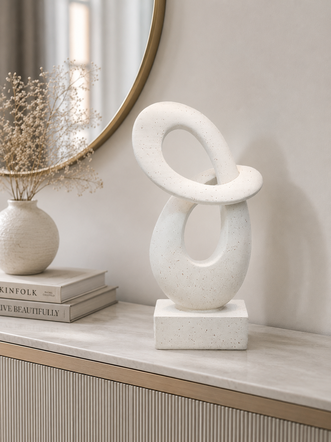 Modern Abstract Loop Sculpture