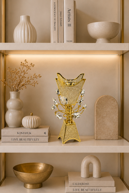Luxury Gold Crystal Bakhoor Burner