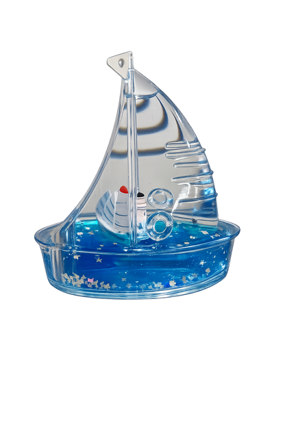 Sailboat Liquid Cruise Ship Paperweight