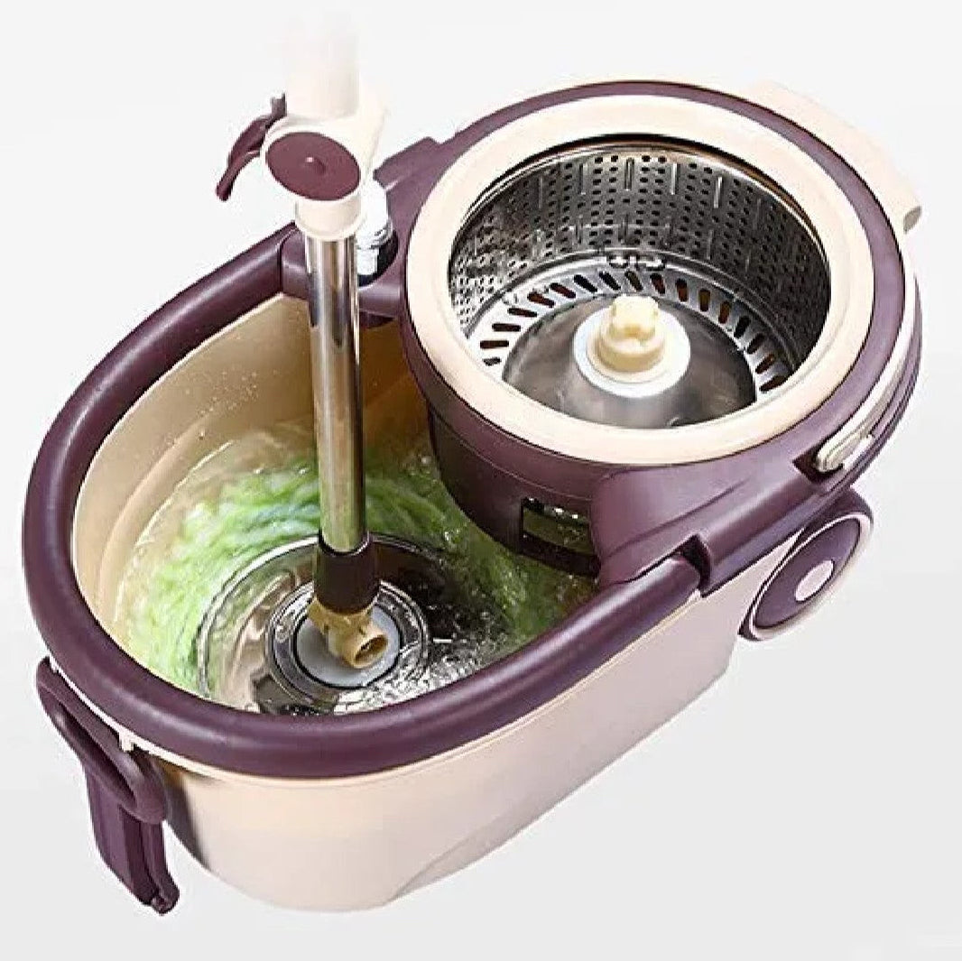 Infinite Wiz Floor Cleaning 360° Spin Microfiber Mop & Bucket Set