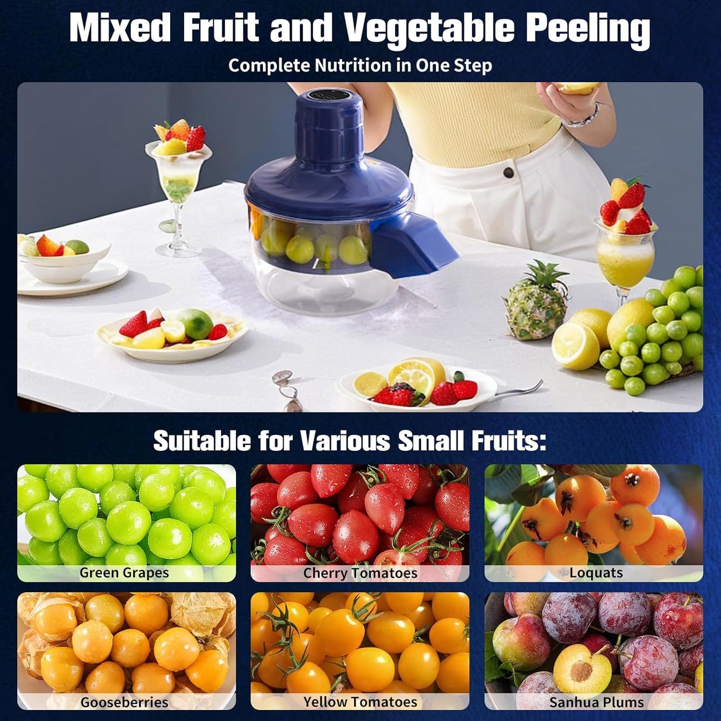 Automatic Fruit & Vegetable Peeler - Rechargeable Machine
