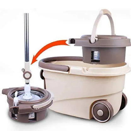 Infinite Wiz Floor Cleaning 360° Spin Microfiber Mop & Bucket Set