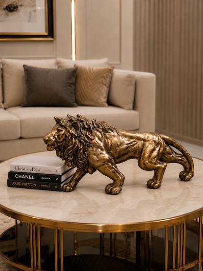 Luxury Walking Lion Sculpture