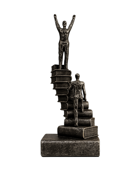 Success Ladder Thinker Sculpture