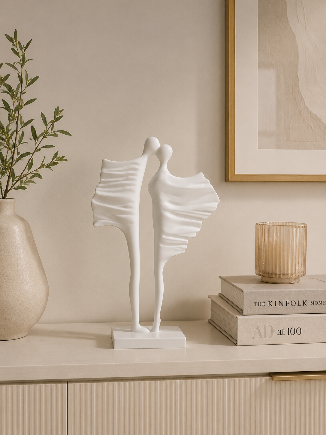 Abstract Couple Love Sculpture