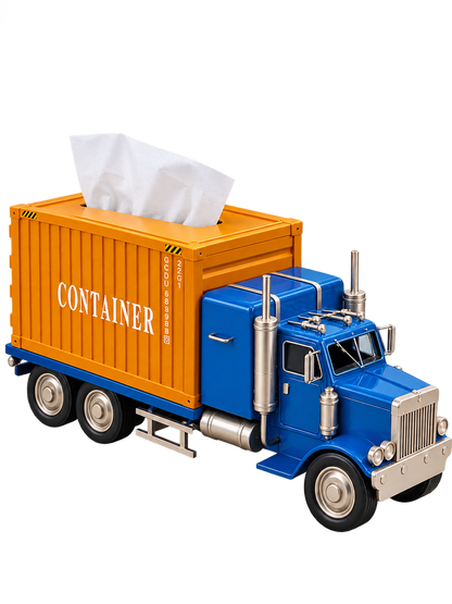 Vintage Container Truck Tissue Holder