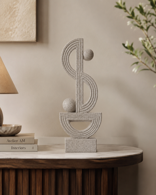 Minimalist Geometric Table Decor Sculpture