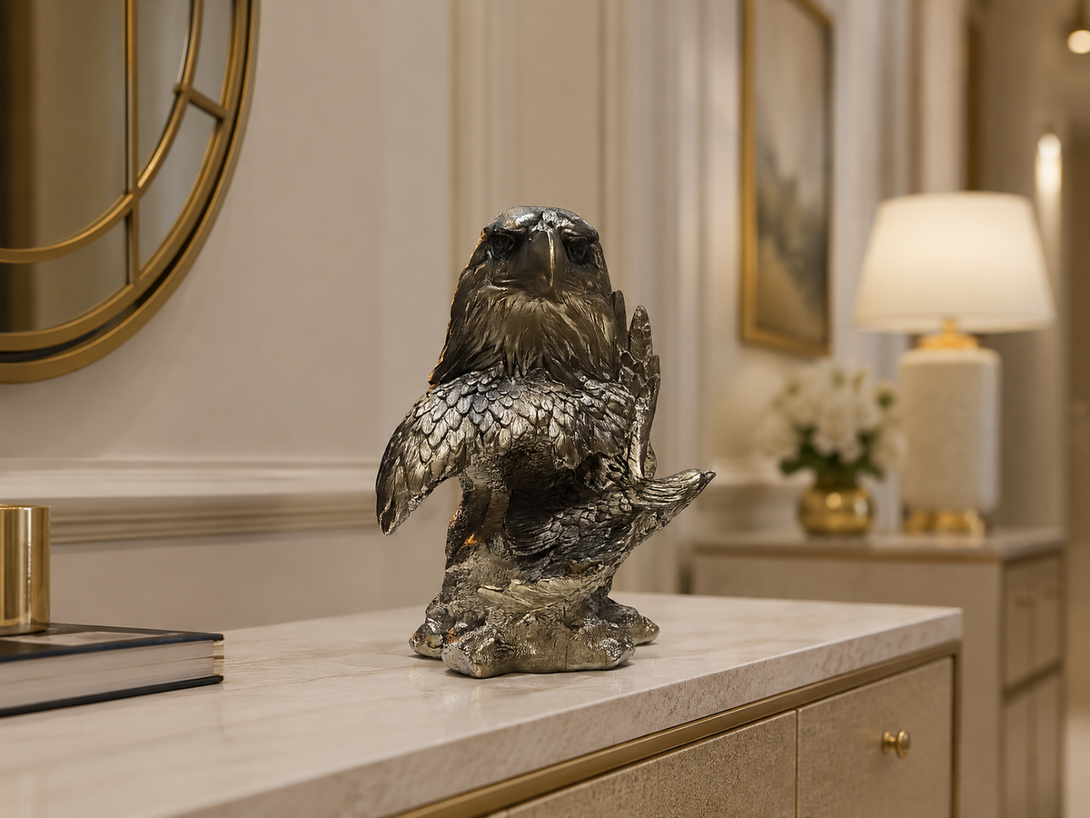Majestic Eagle Resin Sculpture