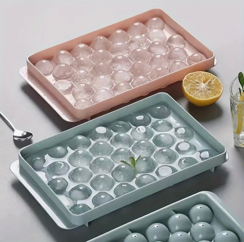 Ice Cube Tray 33 Grid Round Ice Ball Maker Mold | BPA-Free