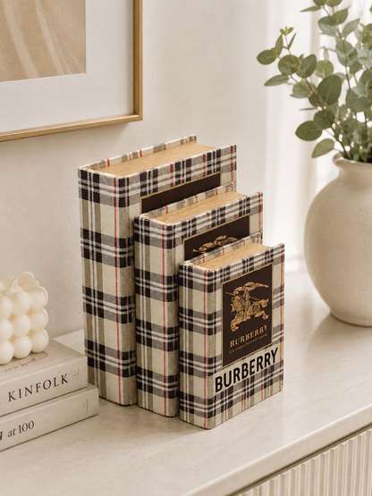 Luxury Decorative Book Box Set of 3