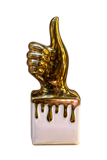 Luxury Thumbs Up Hand Sculpture