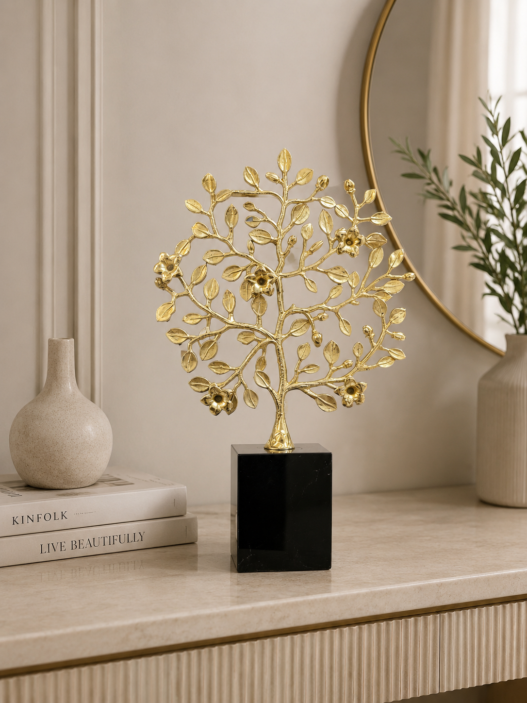 Luxury Golden Tree of Life Decorative Sculpture
