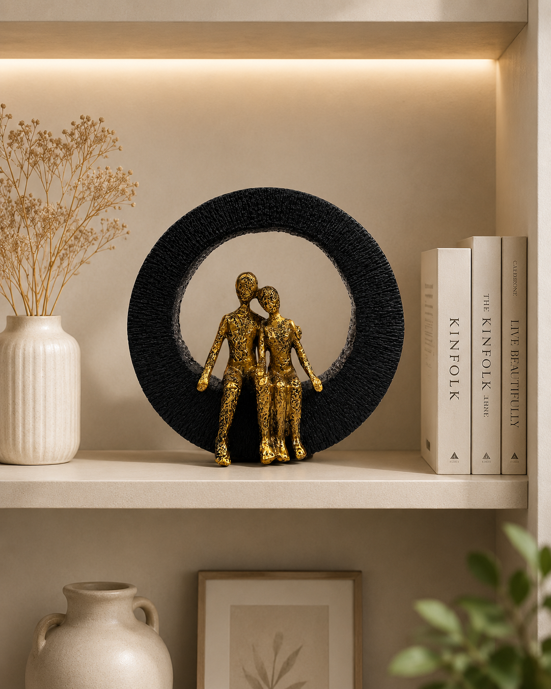 Modern Abstract Couple Sculpture