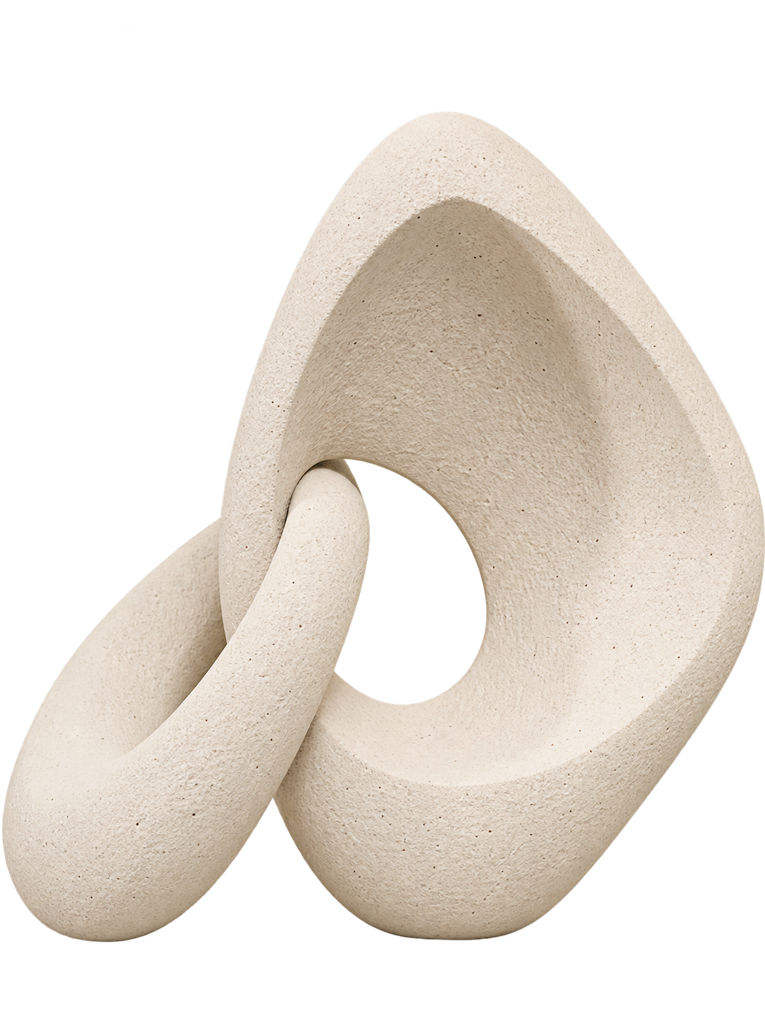 Abstract Interlocking Stone Sculpture