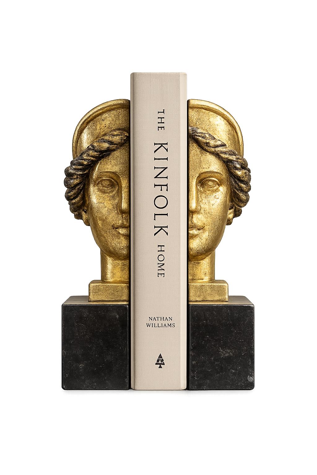 Luxury Greek Goddess Head Bookends Set of 2