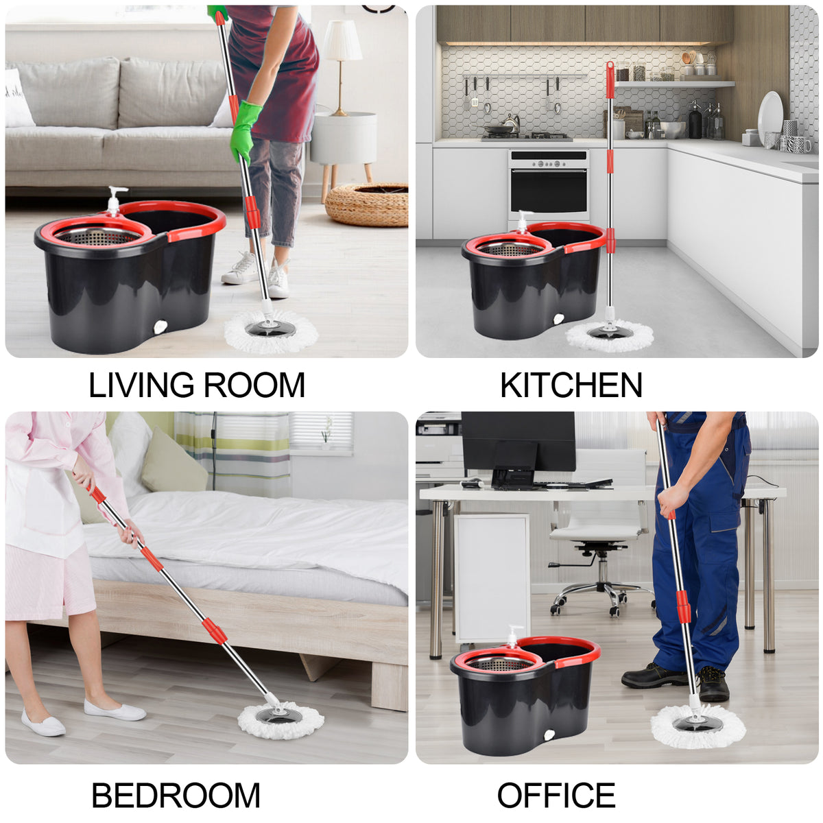 360° Stainless Steel Magic Mop
