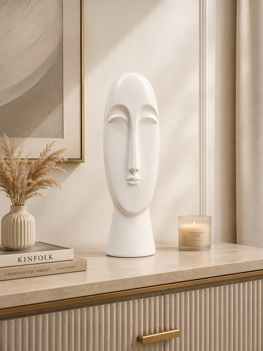 Abstract Face Sculpture