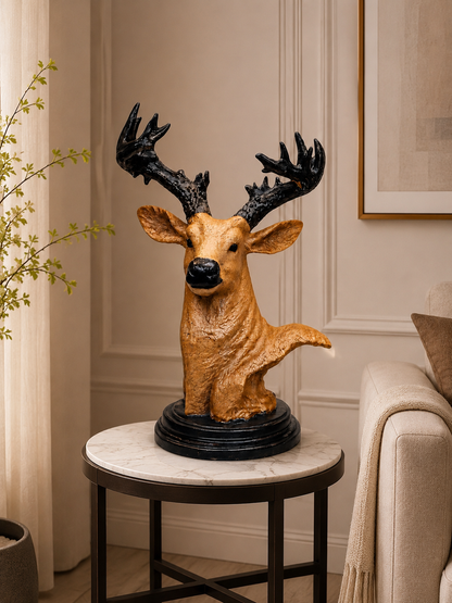 Luxury Deer Head Sculpture