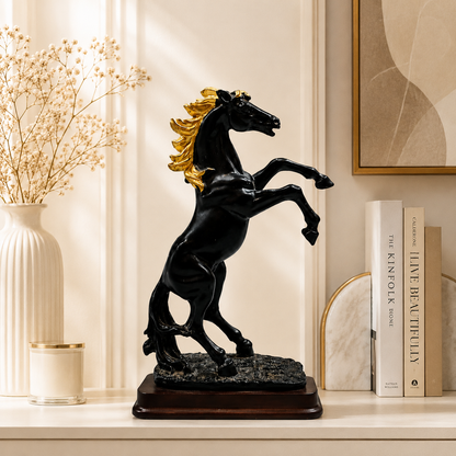 Majestic Elegance Rearing Horse Statue