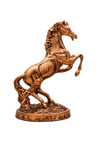 Rising Horse Resin Showpiece