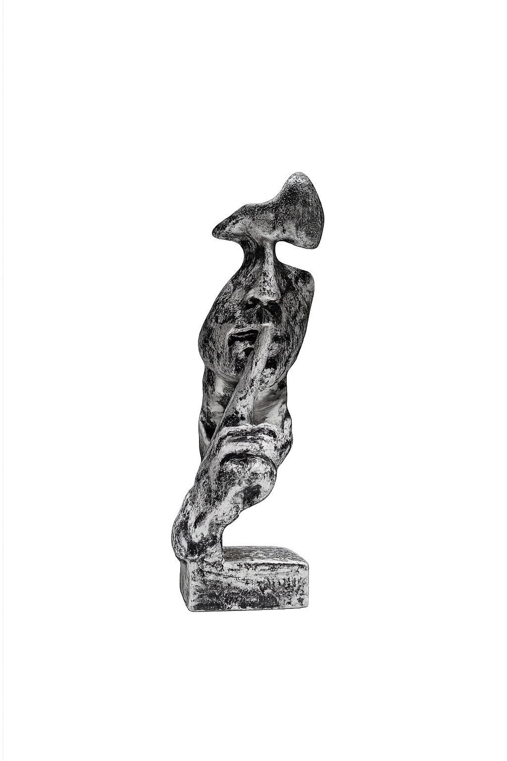 Abstract Silence Face Sculpture