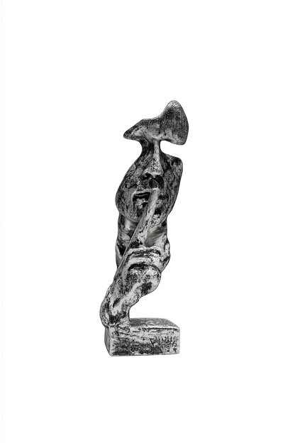 Abstract Silence Face Sculpture