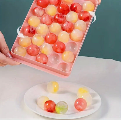 Ice Cube Tray 33 Grid Round Ice Ball Maker Mold | BPA-Free