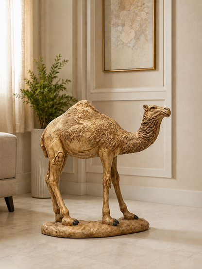 Luxury Desert Camel Resin Showpiece