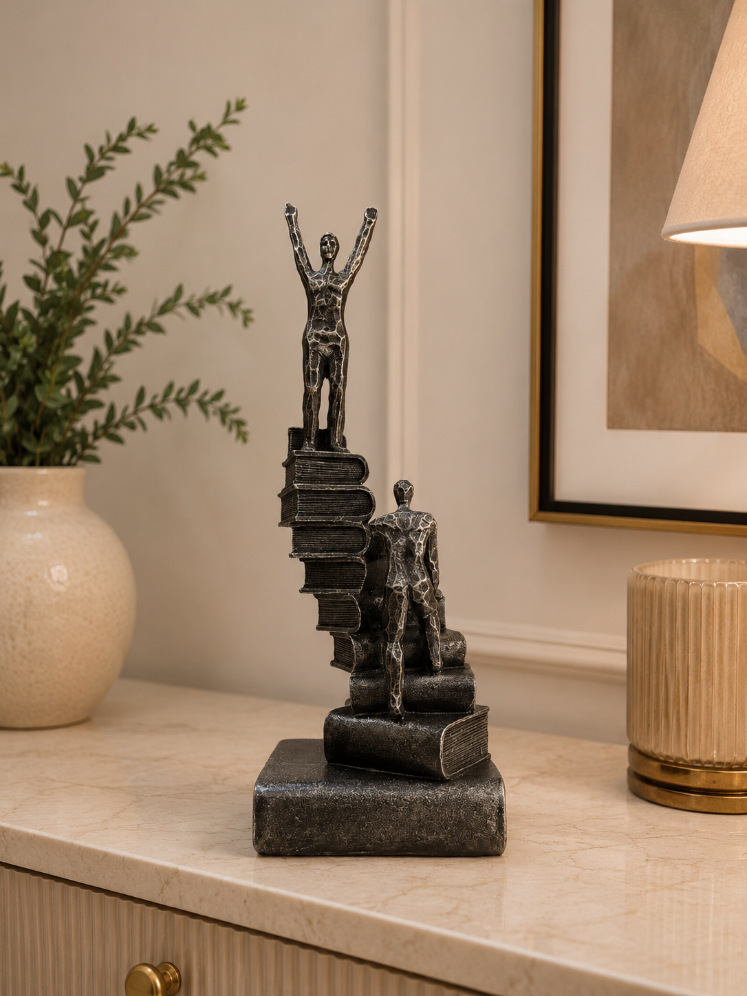 Success Ladder Thinker Sculpture