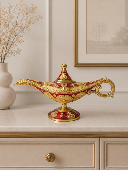 Luxury Aladdin Magic Lamp Showpiece