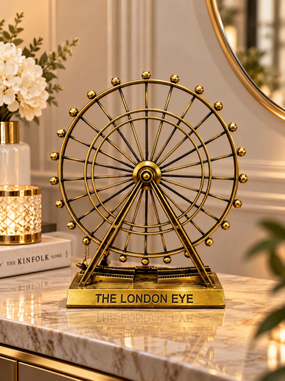 Luxury London Eye Ferris Wheel Metal Showpiece